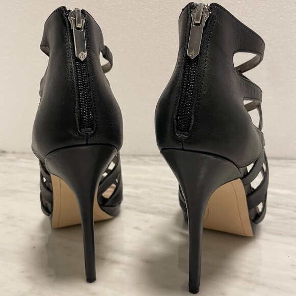 Sam Edelman Black Strappy Heels - Picture 3 of 7